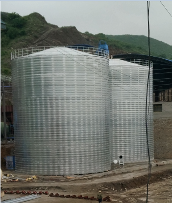 辉南粮食钢板仓的安装全过程不用热焊接